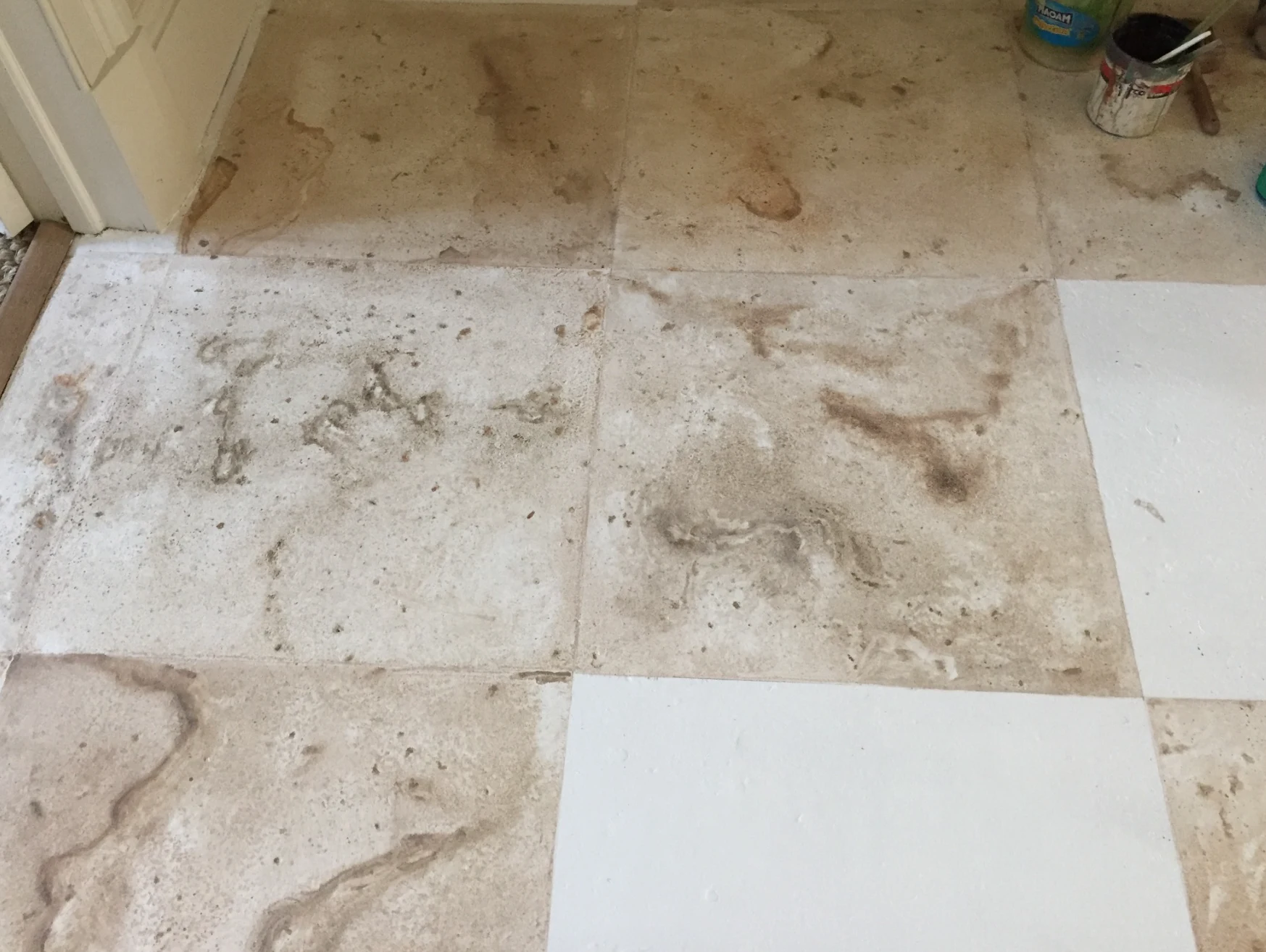 Painted Floor Tiles - Flooring